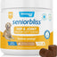 Seniorbliss Hip & Joint Mobility Plus Multivitamin Glucosamine Hickory Chicken & Bacon Flavored Soft Chew Supplement for Senior Dogs, 60 count