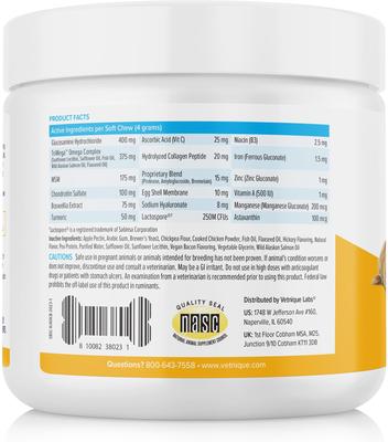 Seniorbliss Hip & Joint Mobility Plus Multivitamin Glucosamine Hickory Chicken & Bacon Flavored Soft Chew Supplement for Senior Dogs, 60 count