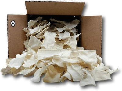 Golosinas para perros de cuero crudo natural a granel, bolsa de 3 lb