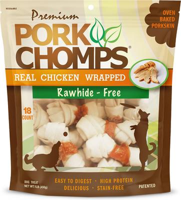 Real Chicken Wrapped Knotz Dog Treats, 3 - 4 in, 18 count