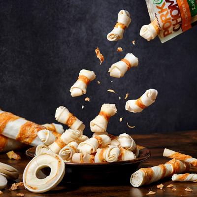 Real Chicken Wrapped Knotz Dog Treats, 3 - 4 in, 18 count