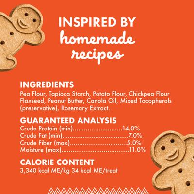 Grain-Free Peanut Butter Dog Treats, 14-oz box