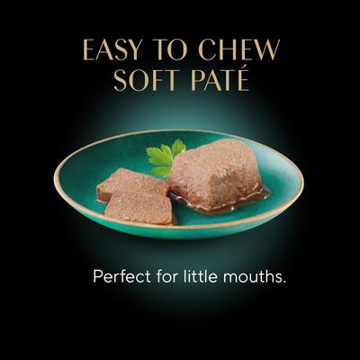 Perfect Portions Kitten Variety Pack Chicken Pate & Pate Salmon Wet Cat Food, 2.6-oz twin-pack tray, case of 24