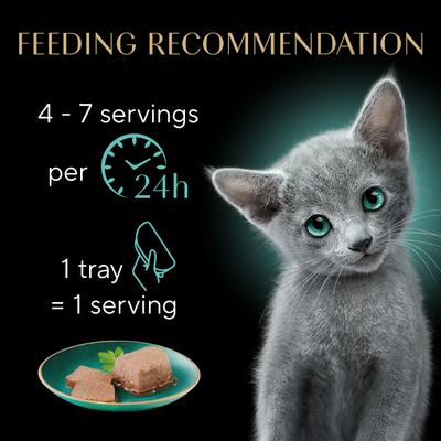 Perfect Portions Kitten Variety Pack Chicken Pate & Pate Salmon Wet Cat Food, 2.6-oz twin-pack tray, case of 24