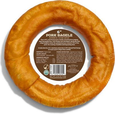 Golosina para perros de dona tostada, dona de 6 pulgadas