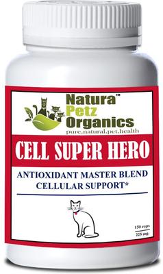 CELL SUPER HERO MAX* Antiodiant Master Blend Cellular Support* Cat Supplement, 150 count