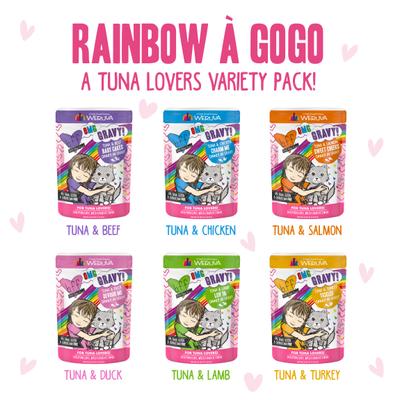 Bundle: BFF Rainbow A Gogo Variety Pack + OMG Rainbow Road Variety Pack Canned Cat Food