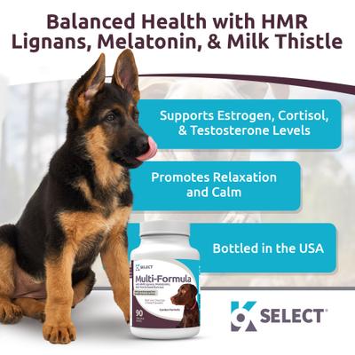 HMR Multi-Formula Beef Flavor Dog Hormone Supplement, 30 mg, 90 count