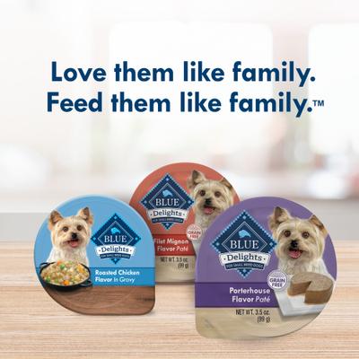 Divine Delights Porterhouse Flavor Pate Dog Food Trays, 3.5-oz, case of 12