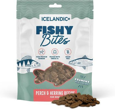Fishy Bites Perch & Herring Recipe Dog Treats, 2-oz bag