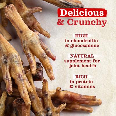 Chicken Feet Dog Treats, 20 count