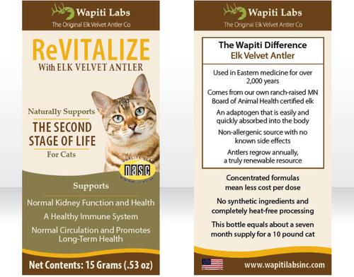 ReVitalize Powder Supplement for Senior Cats, 0.53-oz bottle