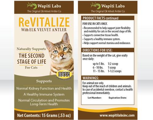 ReVitalize Powder Supplement for Senior Cats, 0.53-oz bottle