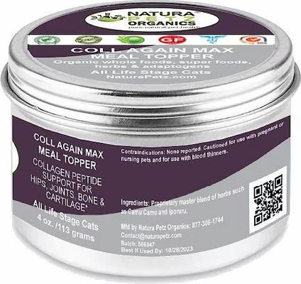 Coll-Again Cat Supplement, Joint, Bone & Cartilage Support* Cat Supplement, 4-oz jar