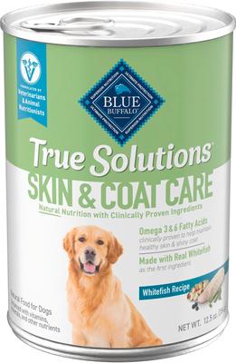 True Solutions Skin & Coat Care Adult Whitefish Wet Dog Food, 12.5-oz can, 12 count