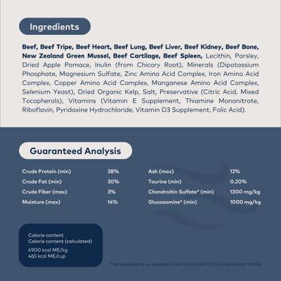 Paquete: Alimento para perros ZIWI Peak Beef sin cereales, deshidratado al aire, bolsa de 950 g + Alimento para perros deshidratado al vapor con receta de carne de res y calabaza, bolsa de 850 g