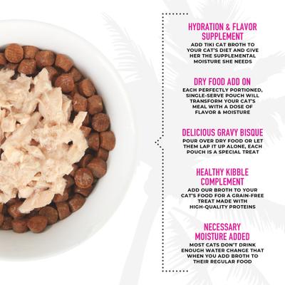 Caldos Born Carnivore con salmón en caldo, alimento húmedo sin cereales para gatos, bolsa de 1.3 oz, caja de 12