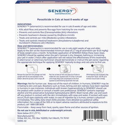 Solución tópica para gatos, 2,3-7 kg (caja azul), 3 dosis (suministro para 3 meses)