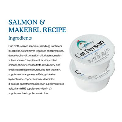 Cat Person by Weruva Tuna, Salmon, & Mackerel Variety Pack Grain-Free Pate Wet Cat Food, 2.75-oz cup, case of 8