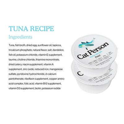 Cat Person by Weruva Tuna, Salmon, & Mackerel Variety Pack Grain-Free Pate Wet Cat Food, 2.75-oz cup, case of 8