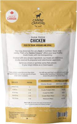 Farm Fresh Chicken Dehydrated Dog Treats, 5.3-oz pouch