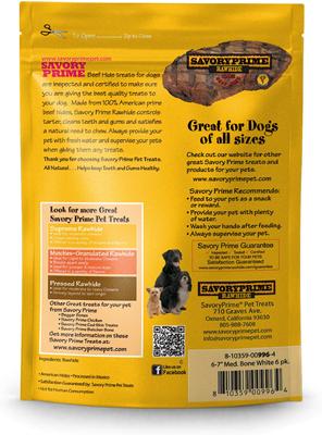 Rawhide Medium Bone 6-7" Dog Chews, 6 count