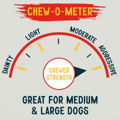 8-9-inch Long Lasting Retriever Rolls Beef Flavor Dental Dog Chews, 8 count