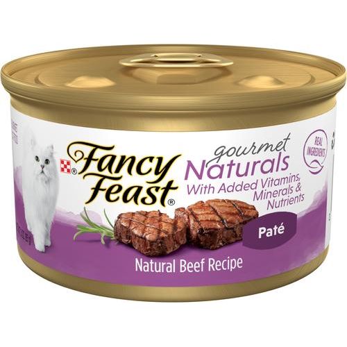 Comida enlatada para gatos Gourmet Naturals Trout & Tuna Recipe Pate, 3 oz, caja de 12