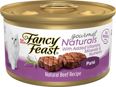 Gourmet Naturals Beef Recipe Pate Canned Cat Food, 3-oz, case of 12