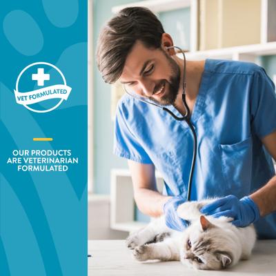 Suplemento masticable suave con sabor a salmón y tocino para gatos Quiet Moments, 50 unidades