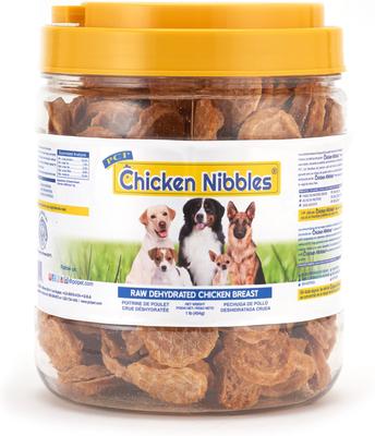 Chicken Nibbles Dog Treats, 1-lb jar