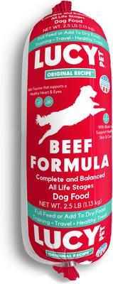 Beef Formula Dog Food Roll, 1-lb bag