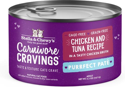 Carnivore Cravings Purrfect Pate Variety Pack Cat Food, 2.8-oz can, case of 12