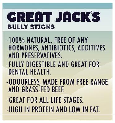 Canada Made Bully Sticks Dog Treats, 5-7-in, 6 count
