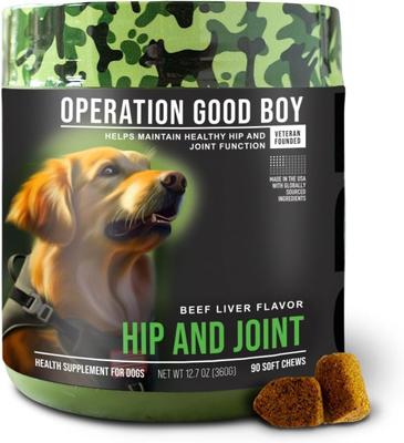 Beef Flavored Hip & Joint Supplement for Dogs, 90 count