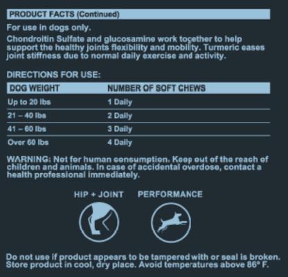 Beef Flavored Hip & Joint Supplement for Dogs, 90 count