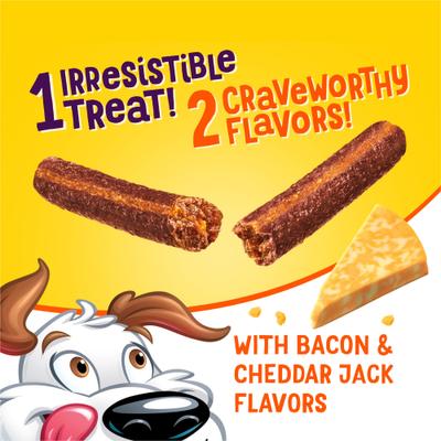 Flavor Stix with Bacon & Cheddar Jack Flavor Soft & Chewy Dog Treats, 40-oz pouch