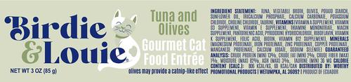 Tuna & Olives Flavored Chunks in Gravy Canned Cat Food, 3-oz, case of 12