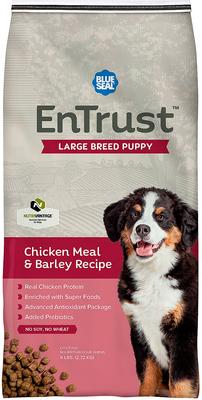 EnTrust Large Breed Puppy Chicken Meal & Barley Recipe Dry Dog Food, 18-lb bag