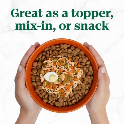 So Simple Meal Complement Chicken Recipe in Bone Broth Grain-Free Adult Wet Dog Food Topper, 2-oz tray, case of 10