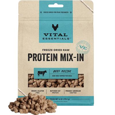 Protein Mix-In Chicken Recipe Mini Nibs Grain-Free Freeze-Dried Raw Dog Food Topper, 6-oz bag
