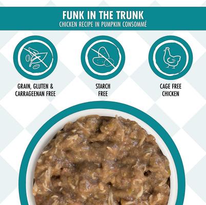 Bundle: Inaba Ciao Grain-Free Grilled Tuna Fillet Extra Tender in Tuna Flavored Broth Cat Treat, 0.52-oz pouch, pack of 6 + Weruva Cats in the Kitchen Cuties Variety Pack Grain-Free Canned Cat Food, 3.2-oz, case of 12