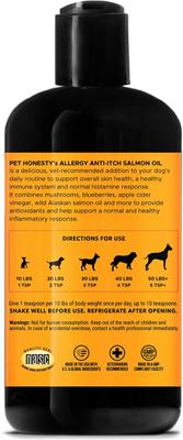 Allergy Anti-Itch Salmon Oil Turkey Flavored Allergy & Itch Relief Supplement for Dogs, 16-fl oz bottle