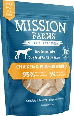 Cage-Free Chicken & Pumpkin Adult Freeze-Dried Dog Food, 14-oz bag