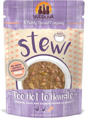 Classic Cat Simmer Down Turkey, Chicken & Salmon in Gravy Stew Cat Food Pouches, 3-oz pouch, 12 count