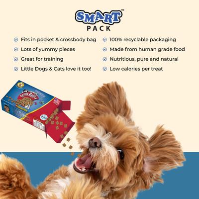 Mini Chops Smart Pack Beef Liver Plus Blueberry Freeze-Dried Dog Treats, .6-oz box