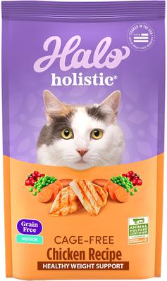 Holistic Indoor Chicken Recipe Complete Digestive Health & Healthy Weight Support Adult Grain-Free Cage-Free Dry Cat Food, 6-lb bag