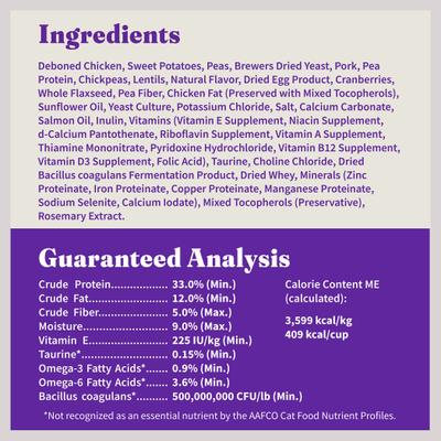 Holistic Indoor Chicken Recipe Complete Digestive Health & Healthy Weight Support Adult Grain-Free Cage-Free Dry Cat Food, 6-lb bag