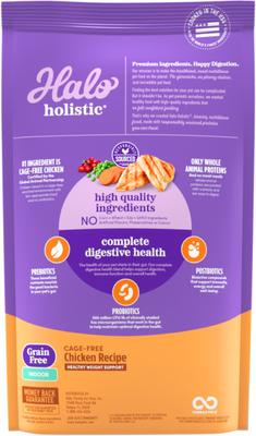 Holistic Indoor Chicken Recipe Complete Digestive Health & Healthy Weight Support Adult Grain-Free Cage-Free Dry Cat Food, 6-lb bag