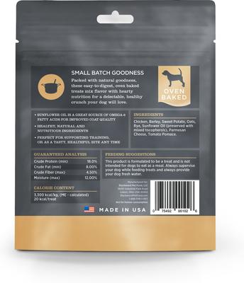 Chicken & Parmesan Oven Baked Dog Treats, 8-oz bag